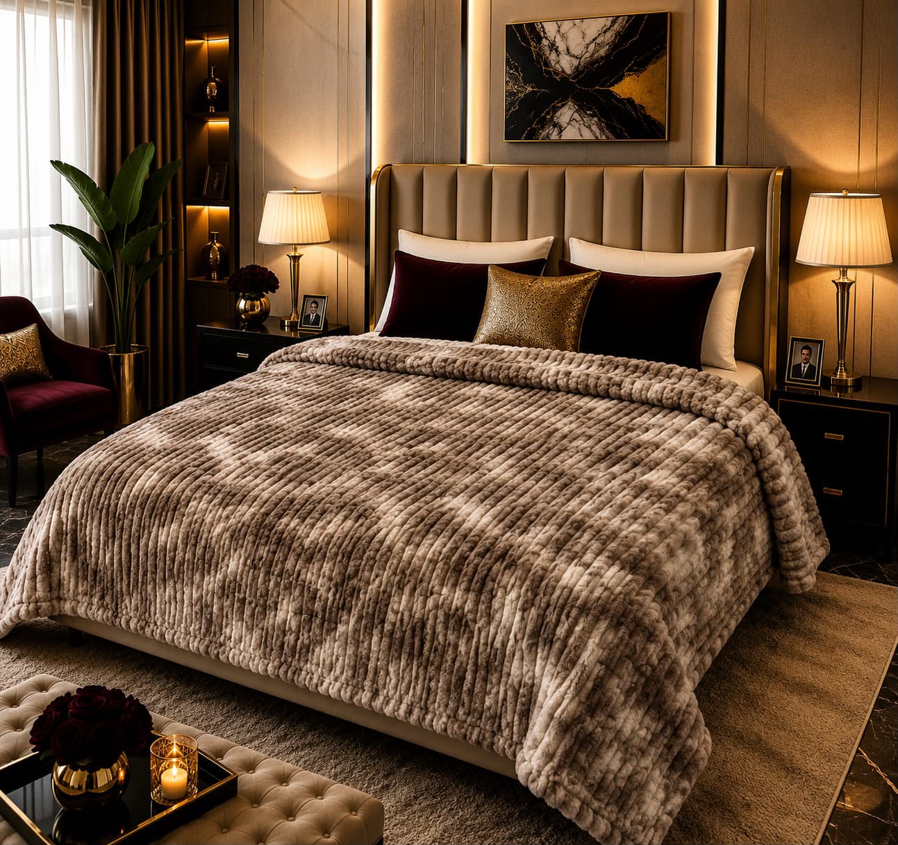 Premium Quality Luxury AC Blanket Puffy Style For Double Bed