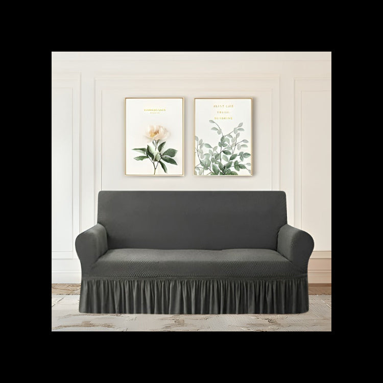 Turkish Style 3 Seater Sofa Cover In Mesh Fabric Available in Multiple colors