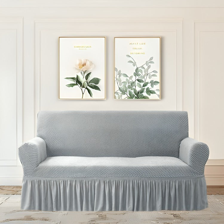 Turkish Style 3 Seater Sofa Cover In Mesh Fabric Available in Multiple colors