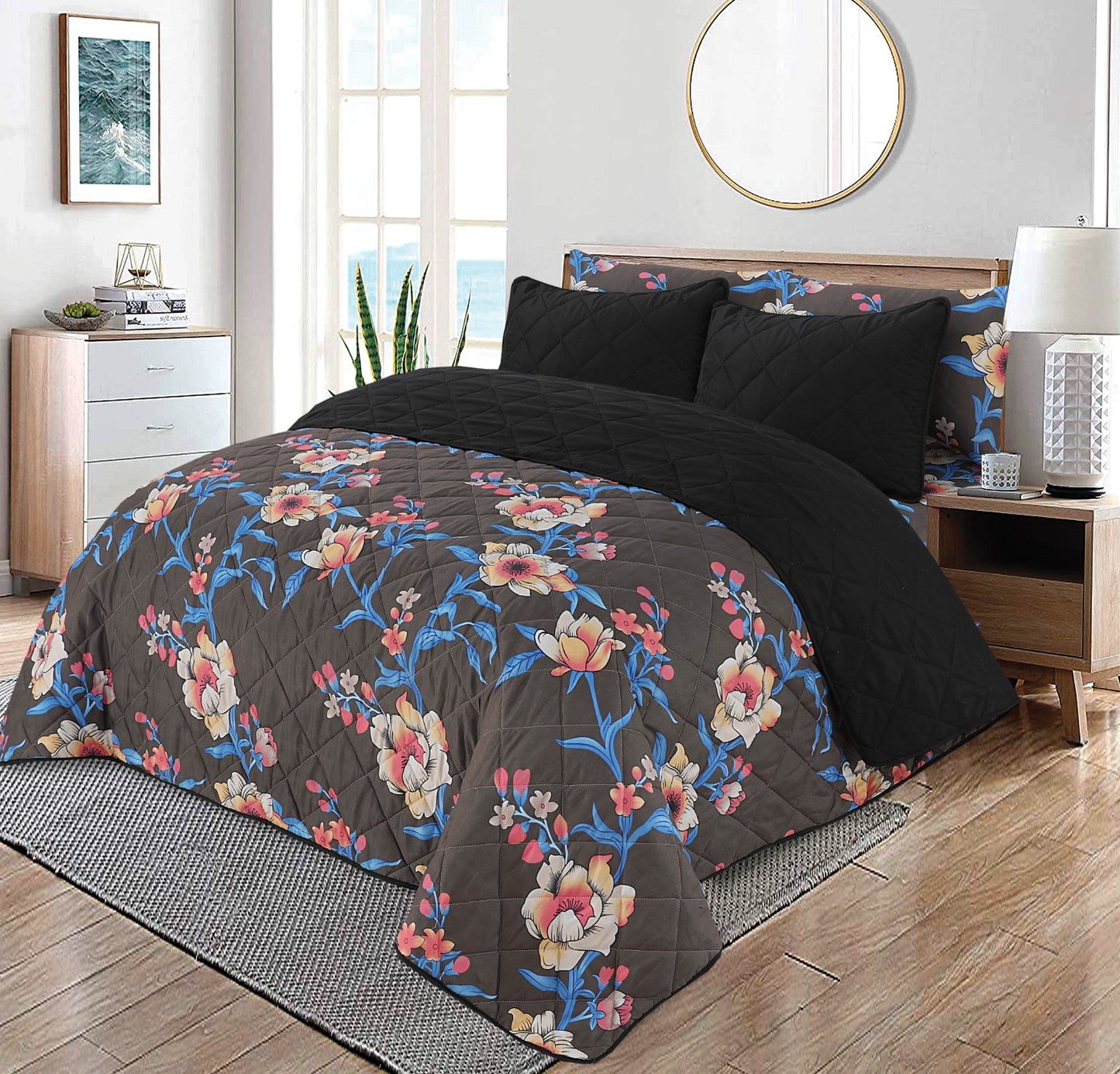 Premium Quality 6Pcs Micro Cotton Comforter Set