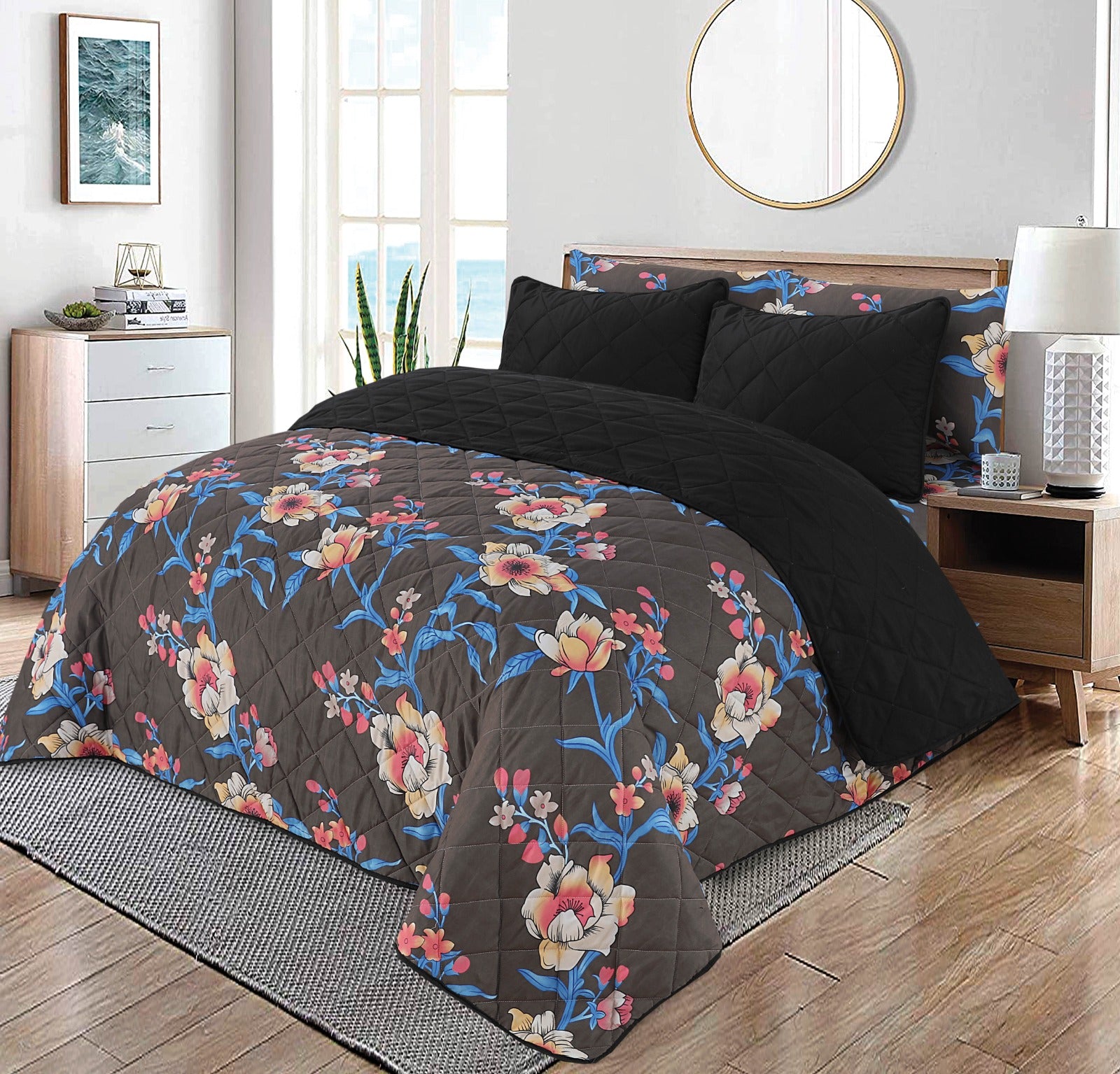 Premium Quality 6Pcs Micro Cotton Comforter Set