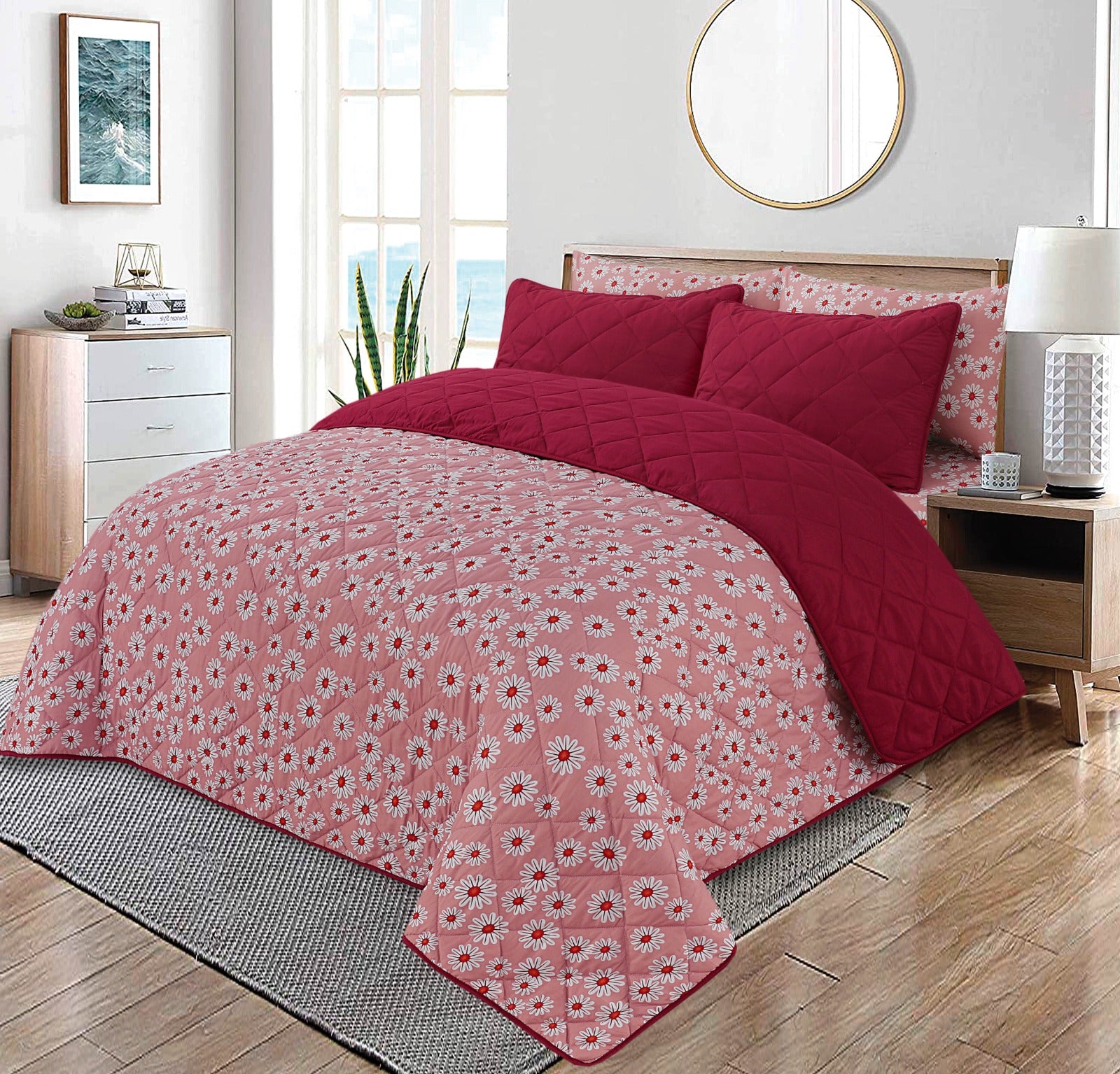 Premium Quality 6Pcs Micro Cotton Comforter Set