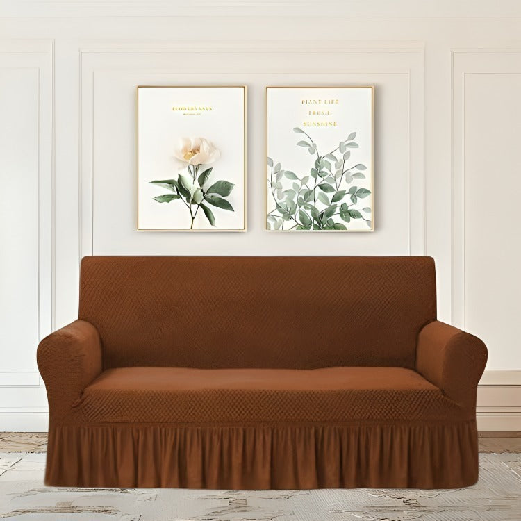 Turkish Style 3 Seater Sofa Cover In Mesh Fabric Available in Multiple colors