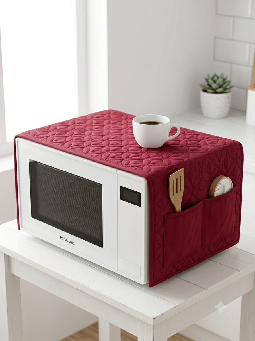 Quilted Waterproof Oven Cover With 4 Pockets Size Length 40" Width 13"
