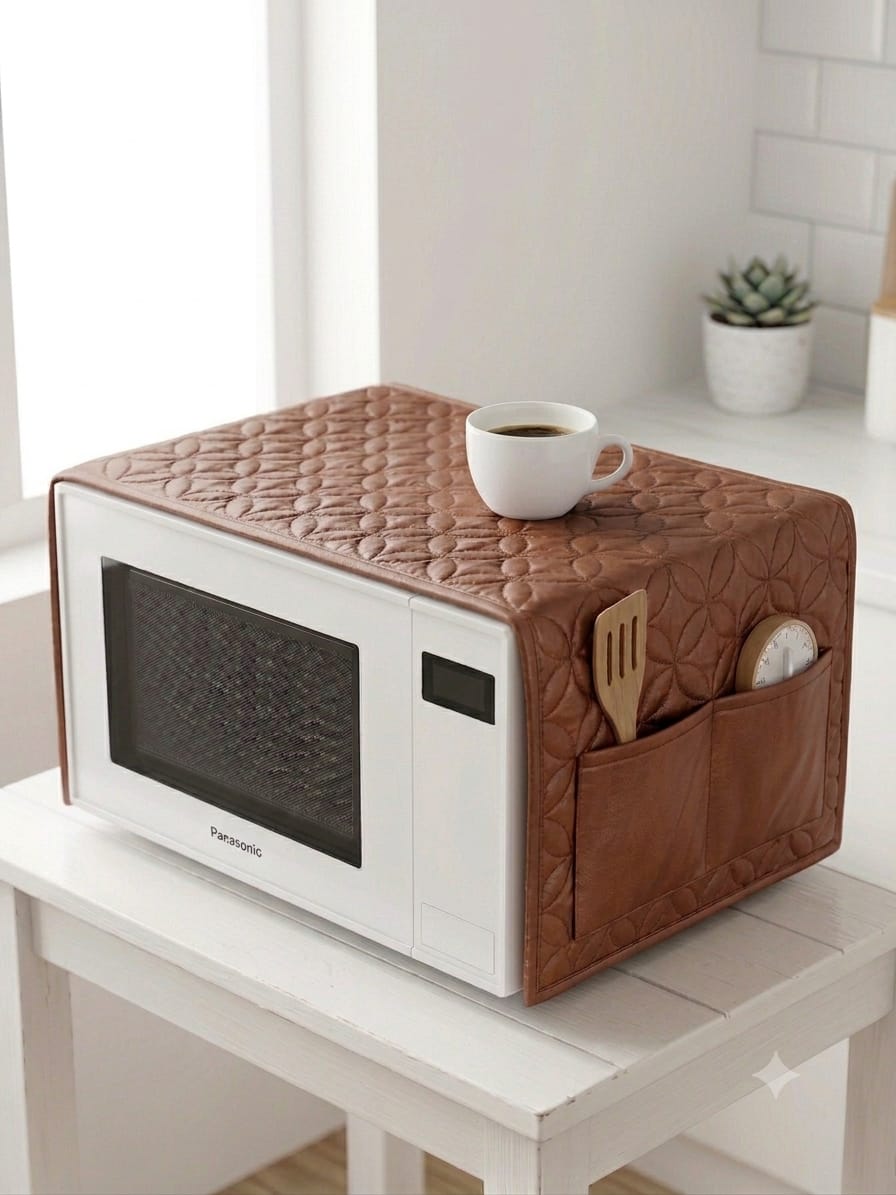 Quilted Waterproof Oven Cover With 4 Pockets Size Length 40" Width 13"