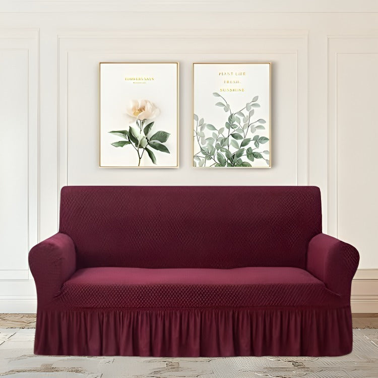 Turkish Style 3 Seater Sofa Cover In Mesh Fabric Available in Multiple colors