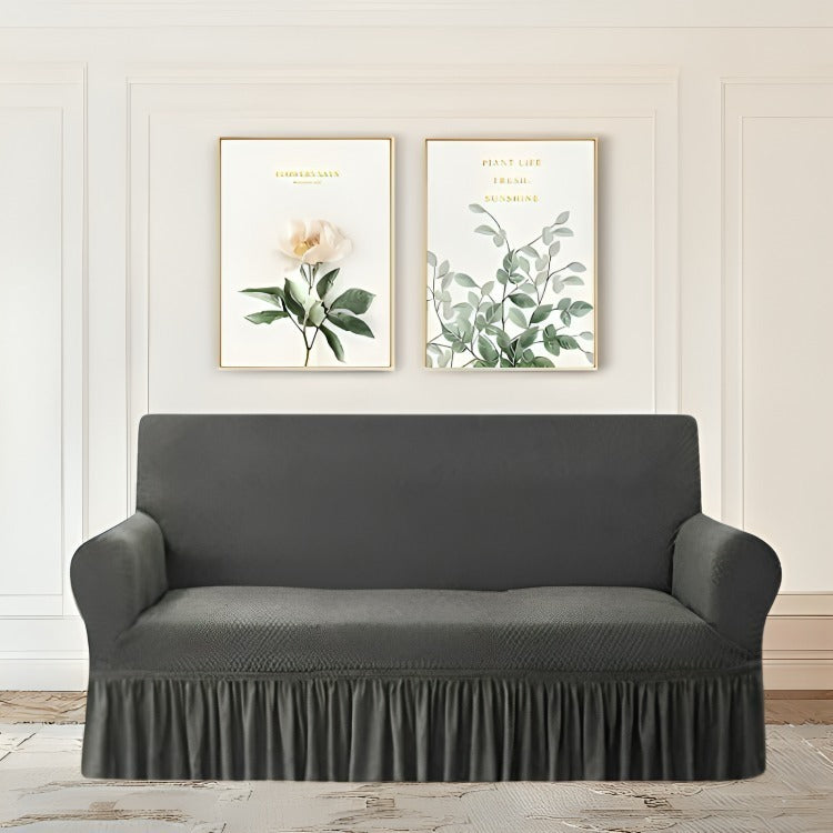 Turkish Style 5 Seater Sofa Cover In Mesh Fabric Available in Multiple colors