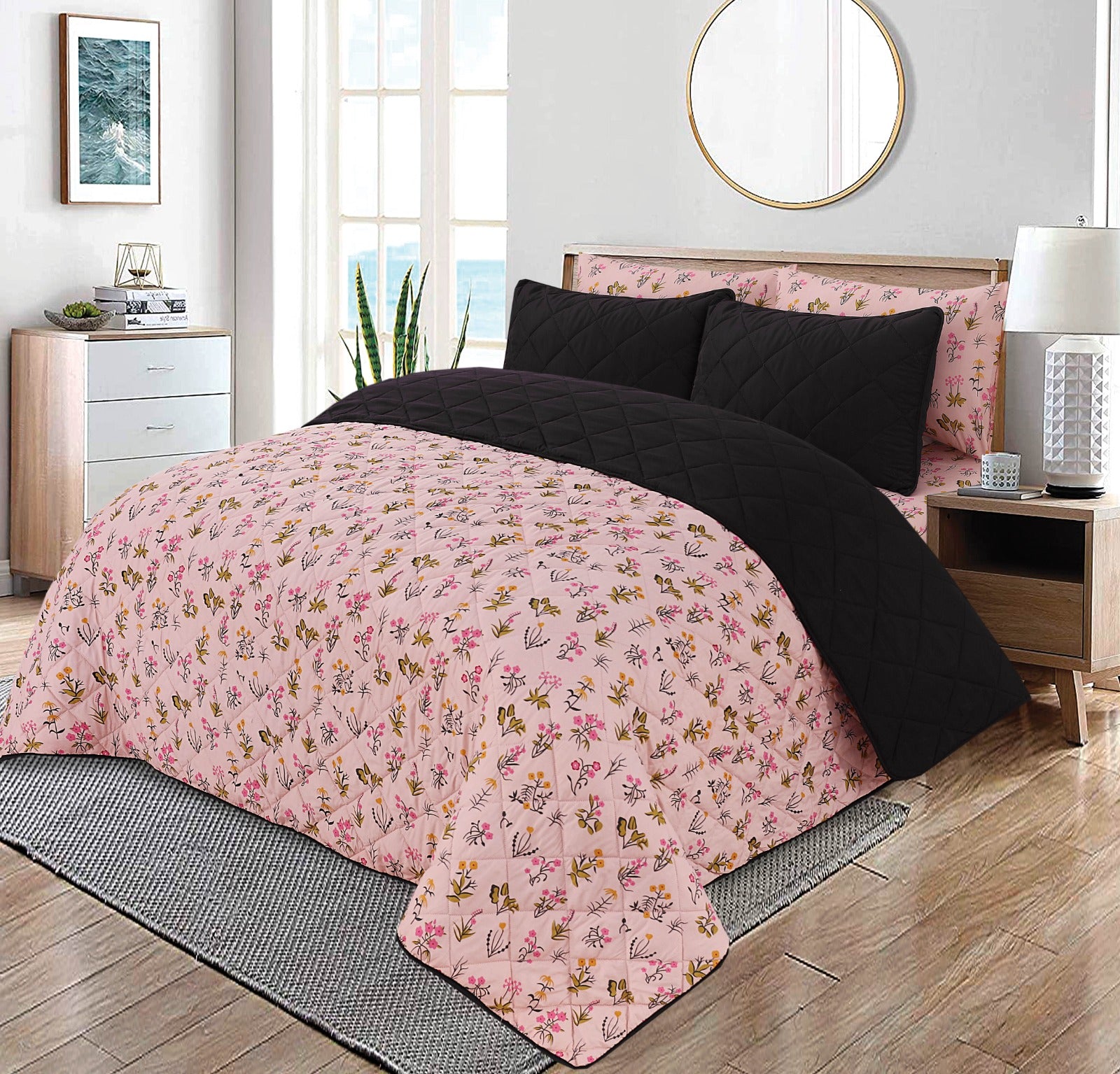 Premium Quality 6Pcs Micro Cotton Comforter Set