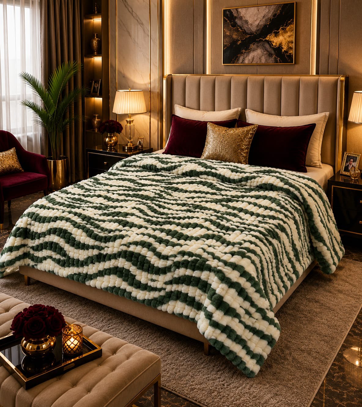 Premium Quality Luxury AC Blanket Puffy Style For Double Bed